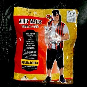 Ahoy Matey Pirate Mens Adult Costume